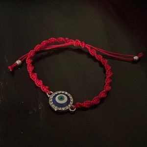 Evil eye adjustable bracelet.